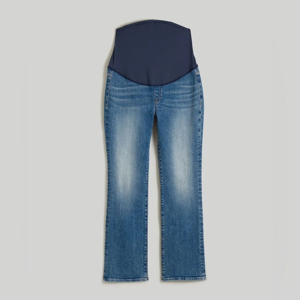 Women's Madewell Blue Kickout Maternity Jeans 26 - Picture 2 of 5